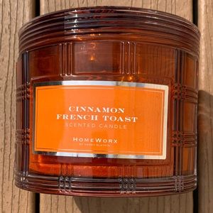 🆕CINNAMON FRENCH TOAST HARRY SLATKIN HOMEWORX 4 WICK 18oz CANDLE NWTS!